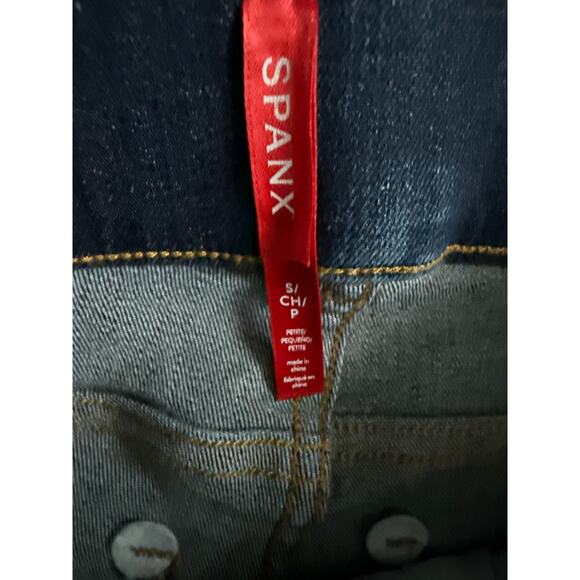 Spanx Pull On Flare Leg Jeans Midnight Blue Size Small - Picture 8 of 10